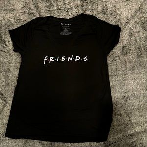 Super soft black Friends graphic tee